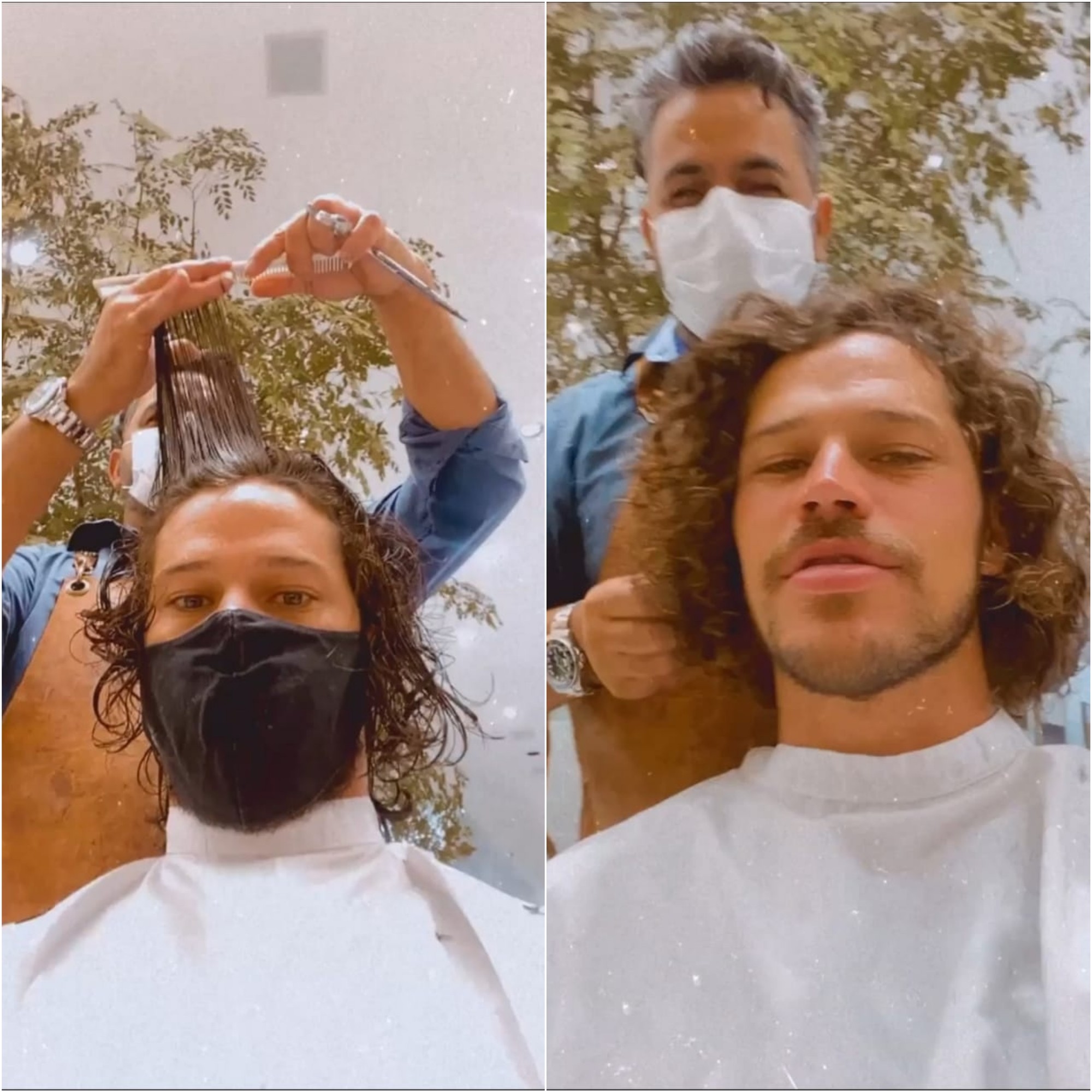 José Loreto corta os cabelo e mostra resultado no Instagram (Foto: Reprodução/Instagram)