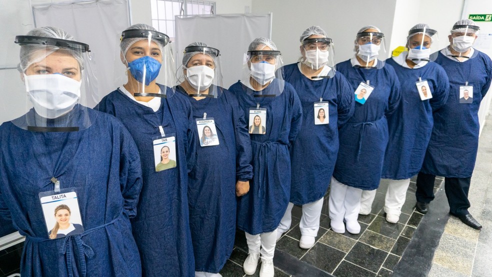 Novo crachá Santa Casa Bragança Paulista — Foto: Divulgação