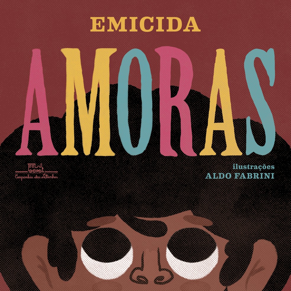 Capa do livro 'Amoras', de Emicida — Foto: Ilustração de Aldo Fabrini