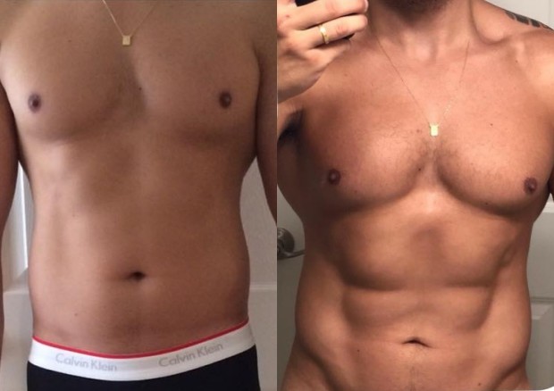 Marido de Bella Falconi mostra resultado de 5 meses de dieta (Foto: Reprodução/Instagram)