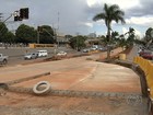 Acesso à Marginal Botafogo na Goiás Norte é fechado para obras do BRT