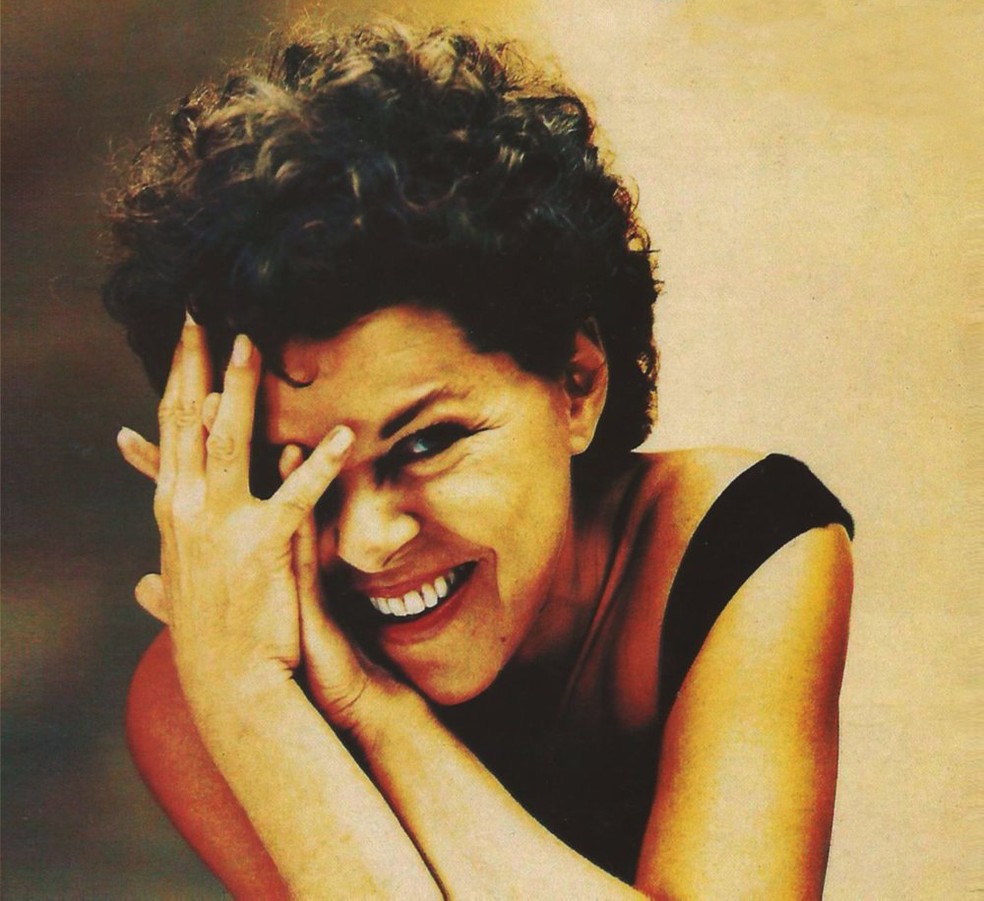 MiÃºcha em capa de disco de 1989 â€” Foto: ReproduÃ§Ã£o