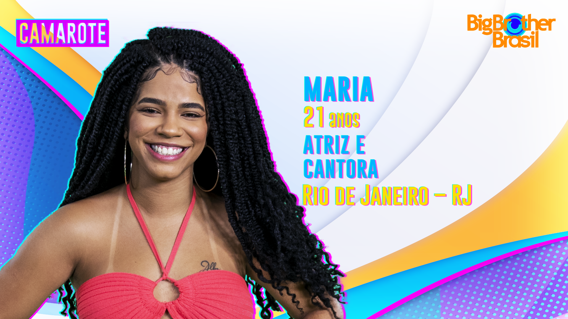 Maria integra o grupo Camarote do BBB22 (Foto: Divulgação Globo)