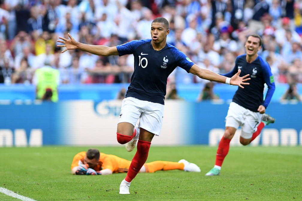 MbappÃ© Ã© a grande esperanÃ§a da FranÃ§a para a final da Copa do Mundo (Foto: Michael Regan - FIFA/FIFA via Getty Images)