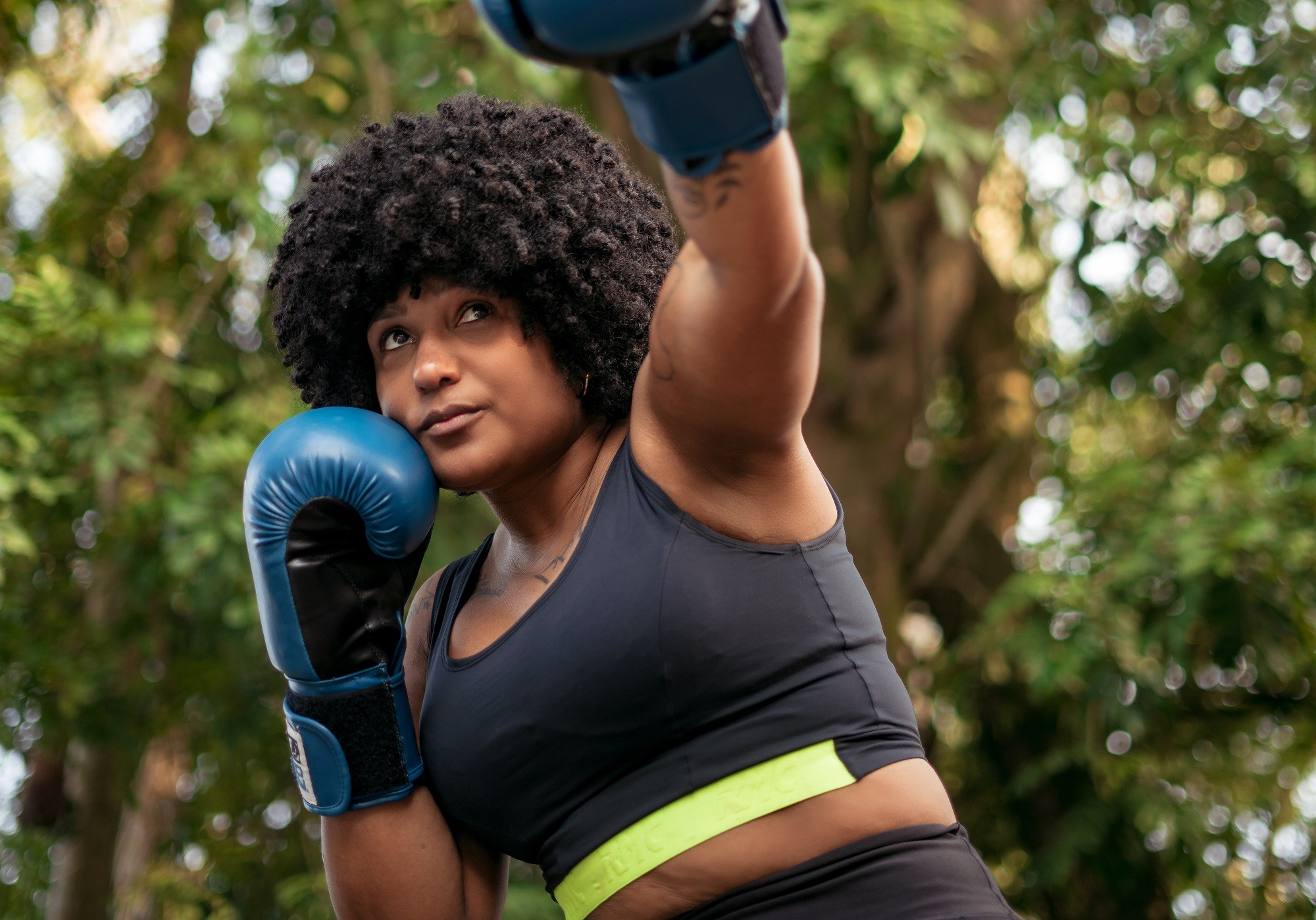 Carla Silva fundou um centro de treinamento de boxe para mulheres (Foto: Wendy Andrade)