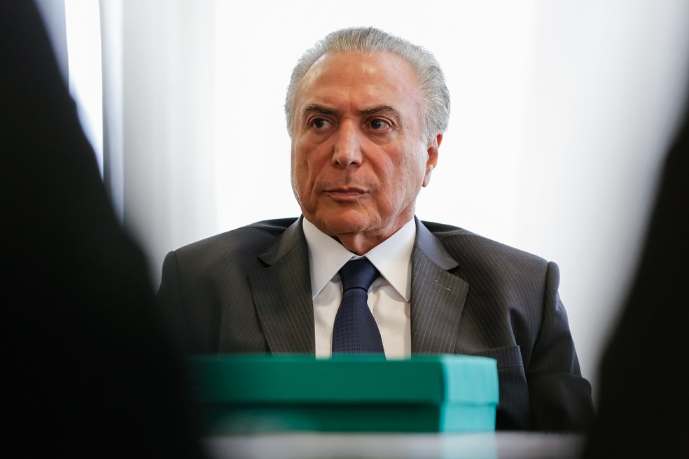 O presidente Michel Temer em encontro com parlamentares no Planalto, em 9 de outubro (Foto: Marcos Corrêa/PR)