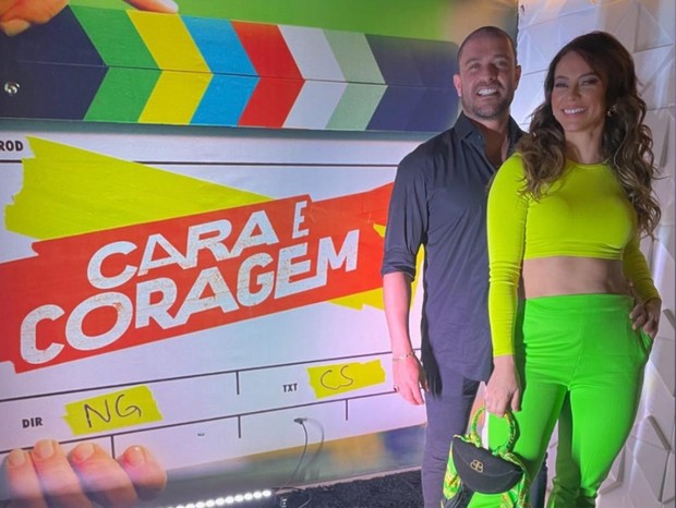 Diogo Nogueira e Paolla Oliveira na festa de Cara e Coragem (Foto: Reprodução/Instagram)