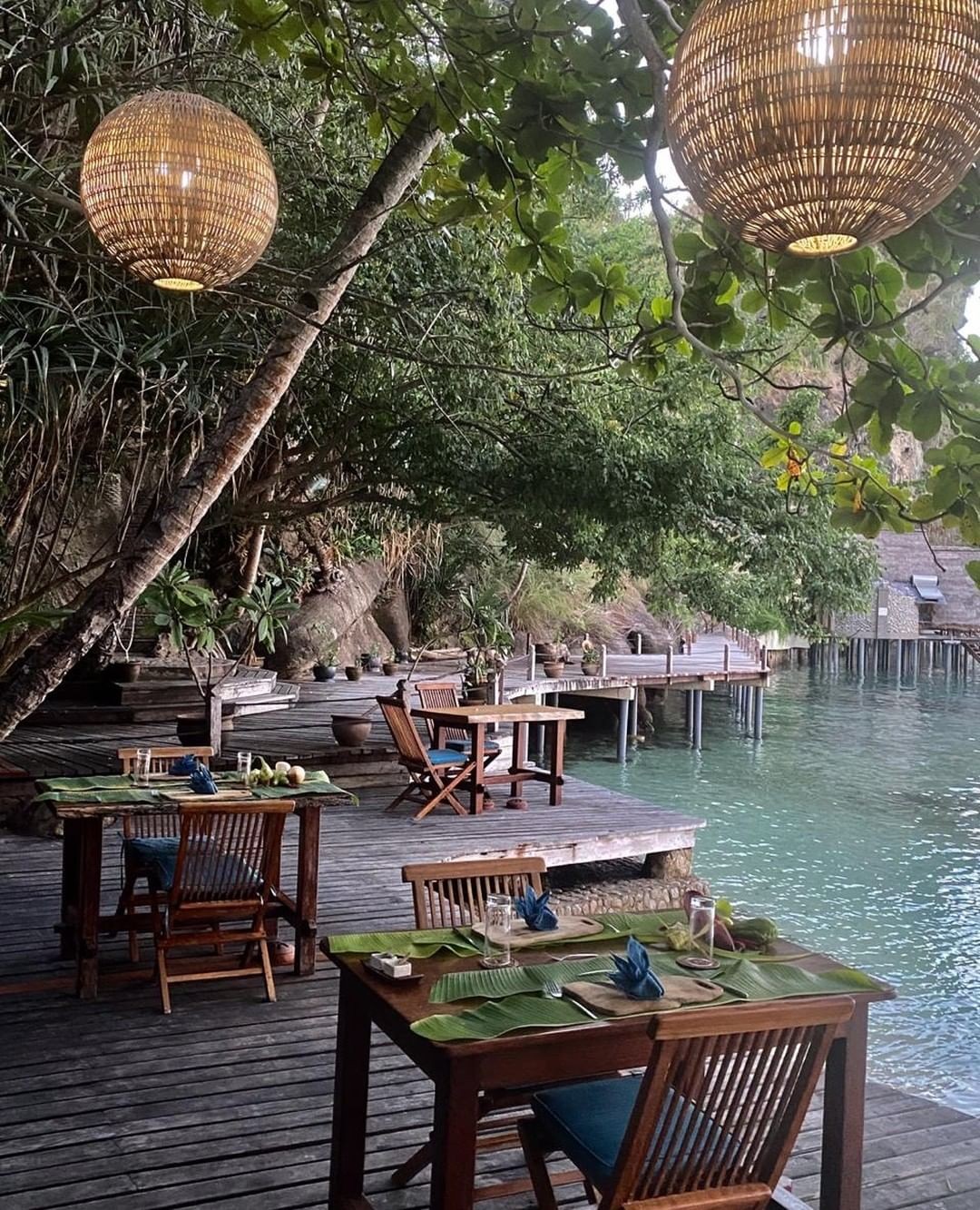 O Misool Resort, na Tailândia (Foto: Divulgação)