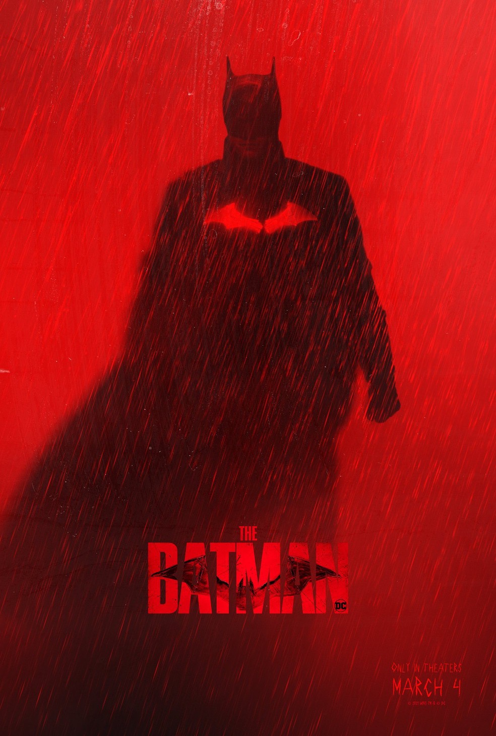 Pôster para o cinema de 'The Batman' — Foto: Divulgação/Warner Bros.