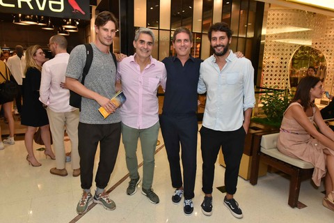Baptiste Demay, Felipe Diniz, Dudi Machado e Esteban Walther (Foto: Cleiby Trevisan)