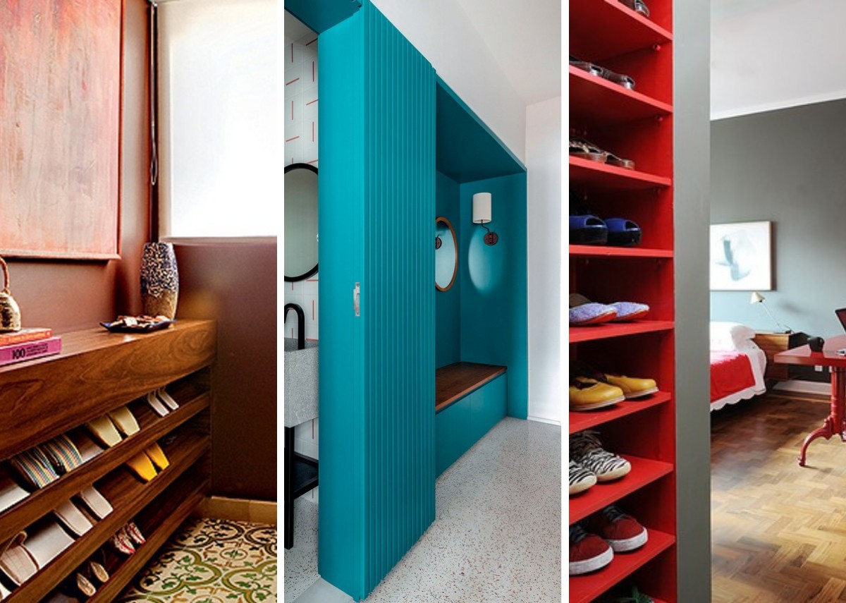 Confira algumas ideias para organizar os calçados no closet e em outros espaços da casa (Foto: Casa e Jardim / Reprodução)
