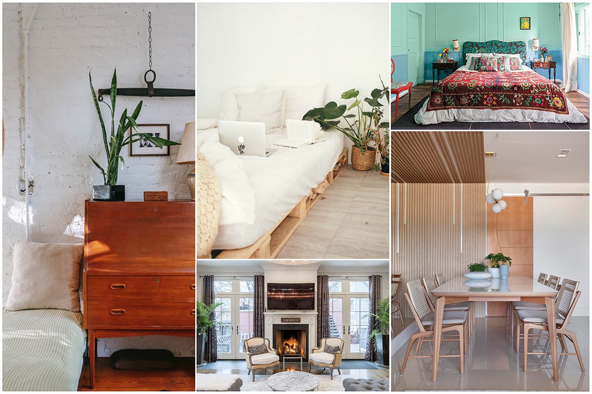 Abaixo, reunimos 5 estilos de decoração que estão em alta no Pinterest (Foto: Divulgação | Montagem: Casa e Jardim)