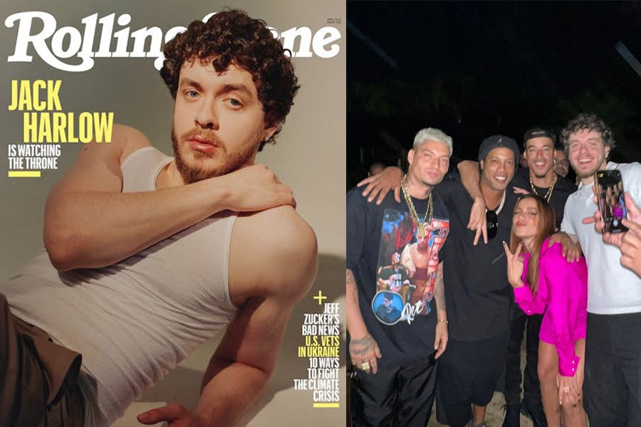 Quem é Jack Harlow, rapper que posou com Anitta na festa de Ronaldinho e está na capa da 'Rolling Stone'