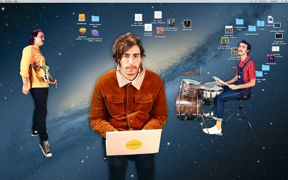 Cena do clipe 'Não espero mais', da banda O Terno, de São Paulo. Videoclipe faz parte da 6ª edição do festival Curta Brasília (Foto: Curta Brasília/Divulgação)