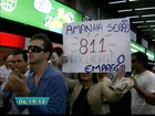 Manifestantes liberam túnel de acesso ao Aeroporto de Congonhas