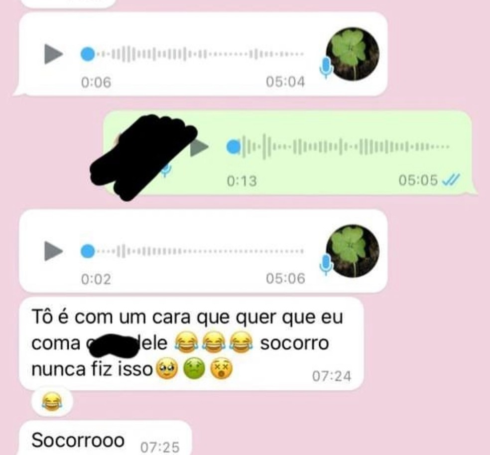 Último diálogo mostra que garota de programa foi morta após negar desejo sexual do suspeito — Foto: Reprodução