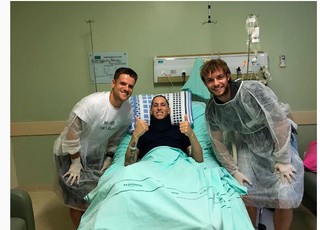 Ramiro visita amigo irmão Follmann no hospital: Meu maior presente