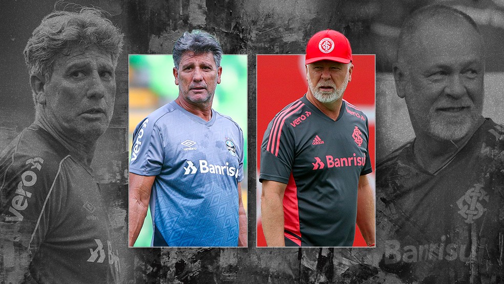 Renato e Mano travam duelo à parte no Gre-Nal com números semelhantes; veja comparação