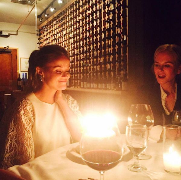 O jantar de aniversário de Reese Whiterspoon com Nicole Kidman (Foto: Instagram)
