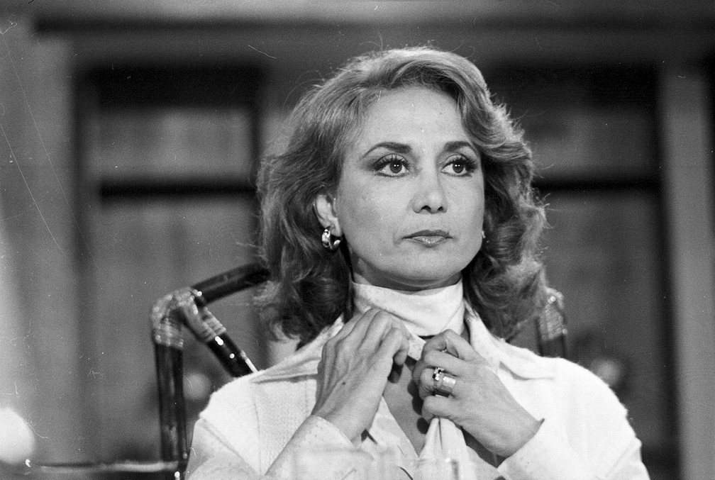 Eva Wilma em cena da novela 'Plumas e Paetês', de 1980 — Foto: Acervo Grupo Globo