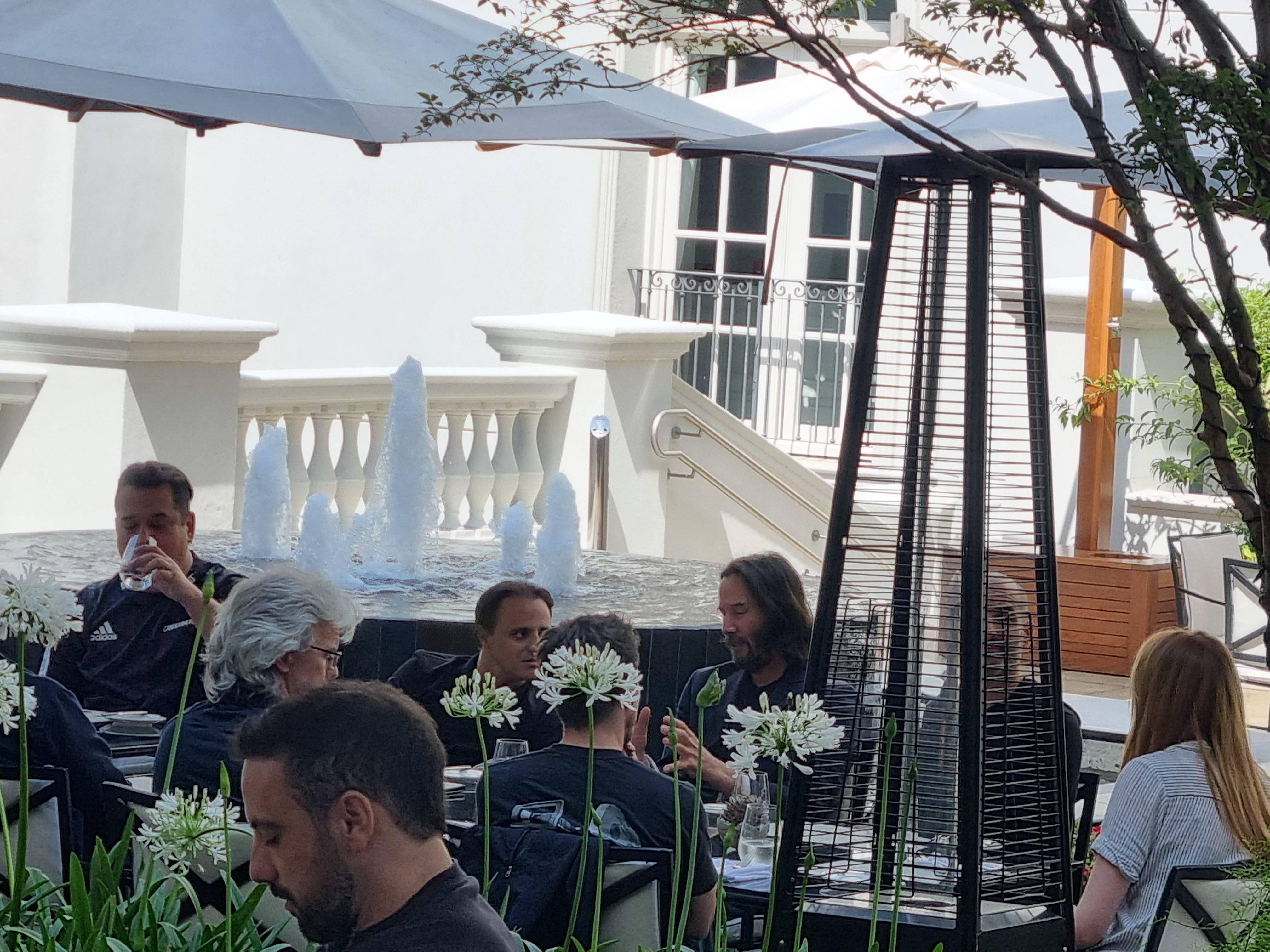  Keanu Reeves e Felipe Massa almoçam em São Paulo (Foto: QUEM)