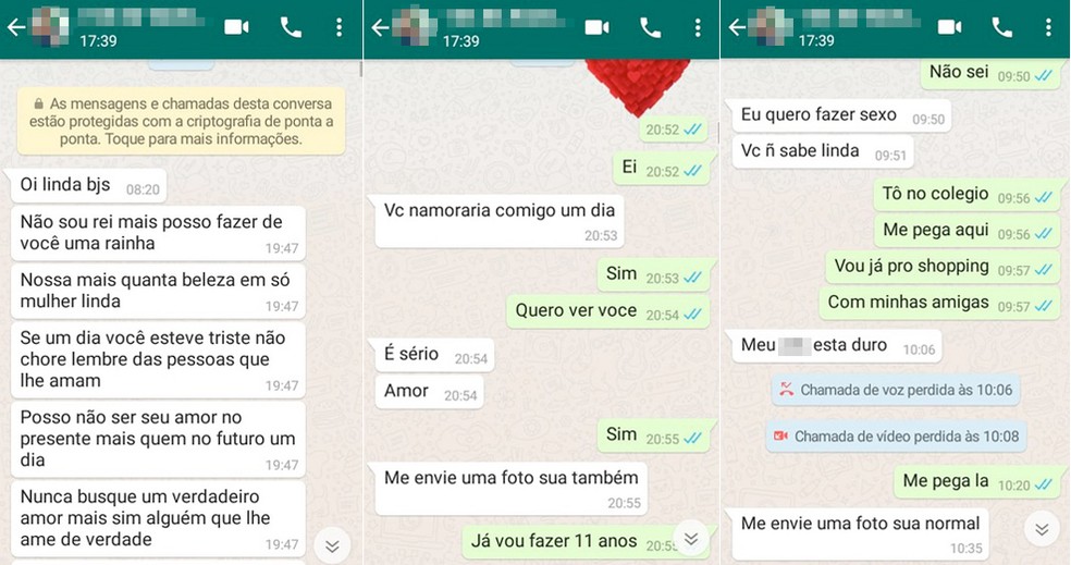 Homem enviava mensagens ara crianças e convidava para fazer sexo. — Foto: Divulgação/Polícia Civil