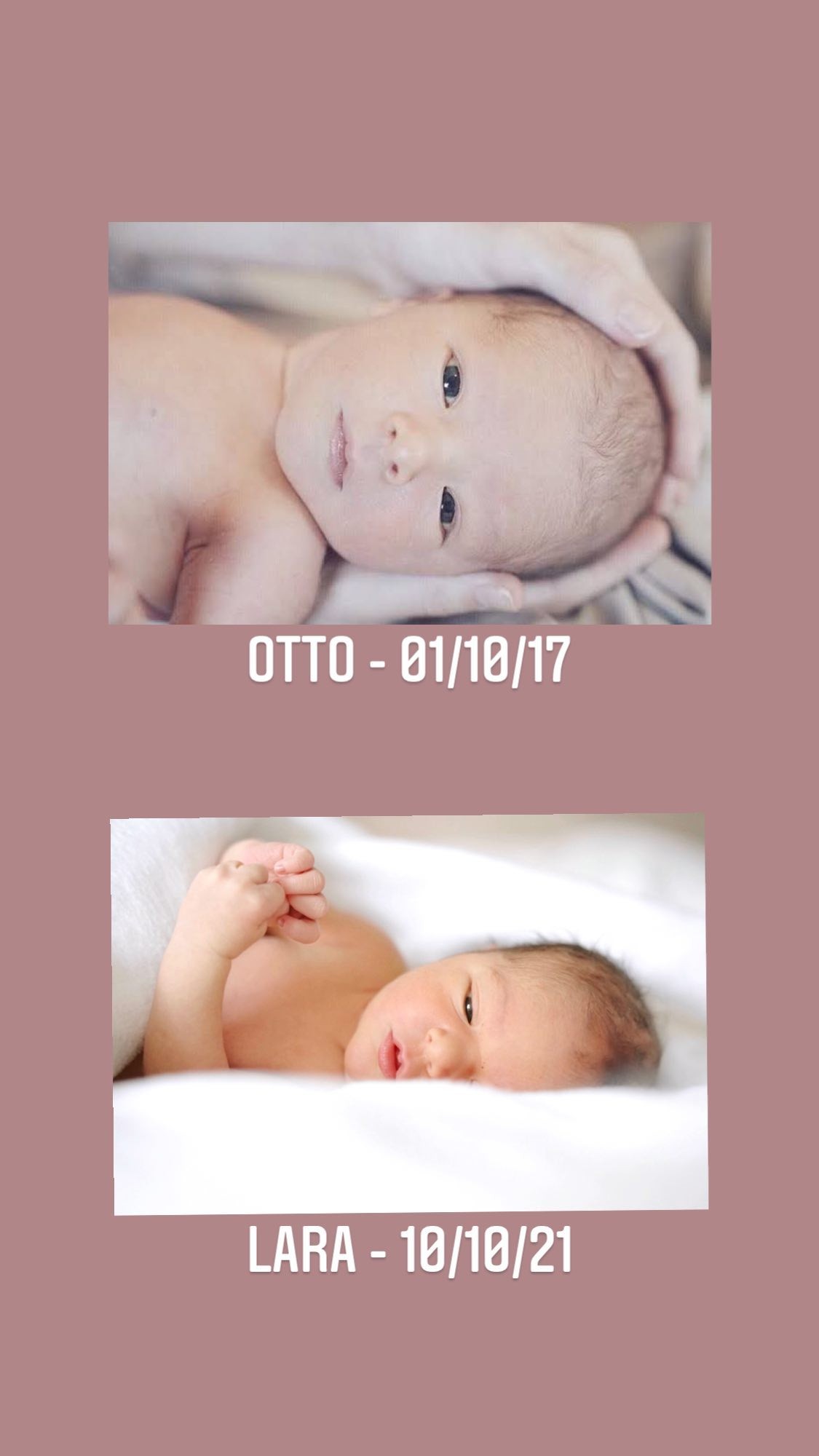 Otto e Lara, filhos de Mônica Benini e Junior Lima (Foto: Reprodução/Instagram)
