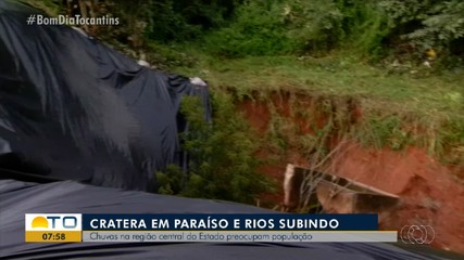 Fortes chuvas na região central do estado preocupam moradores