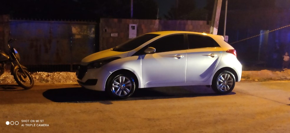 Carro da empresária foi encontrado com o cliente que confessou o assassinato em Várzea Grande — Foto: Polícia Militar de Mato Grosso