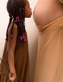 Beyoncé em ensaio de gravidez. Foto: Reprodução / Instagram