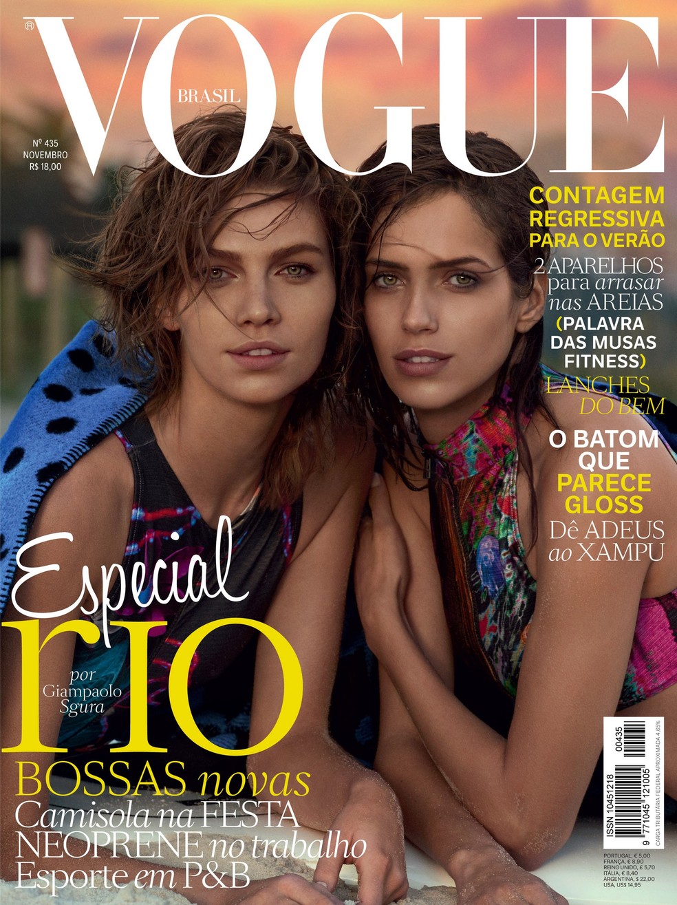 Com vocês, as capas da Vogue Brasil (especial Rio!) de novembro