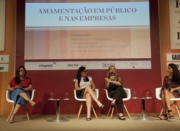 O segundo dia do evento teve discussões como a amamentação em público e nas empresas (Foto:  Adriana Lorete/ Agência O Globo)