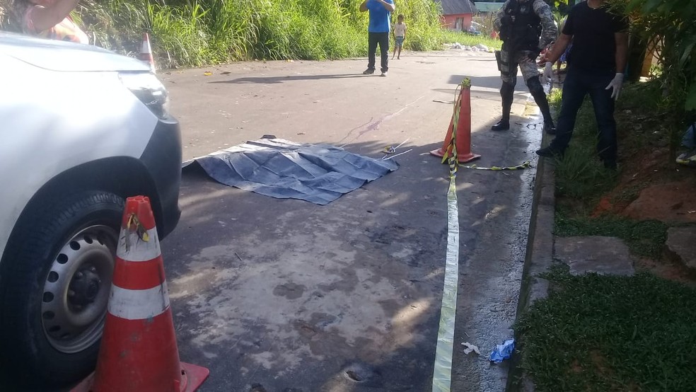 Criança morreu no local do acidente após ser atropelado — Foto: Divulgação/Pelotão de Trânsito
