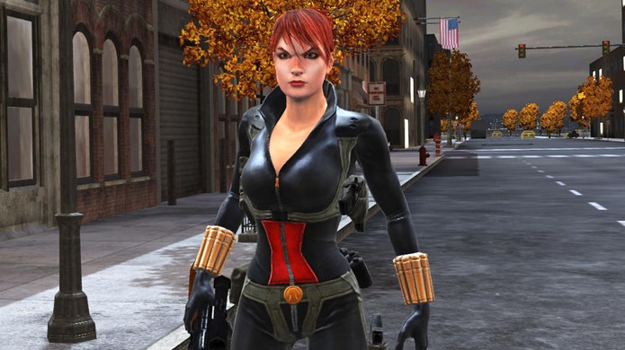 Viúva Negra ficou de fora de Marvel vs. Capcom 3 devido ao seu estilo de luta com pistolas (Foto: Reprodução/Gamng Evolution)
