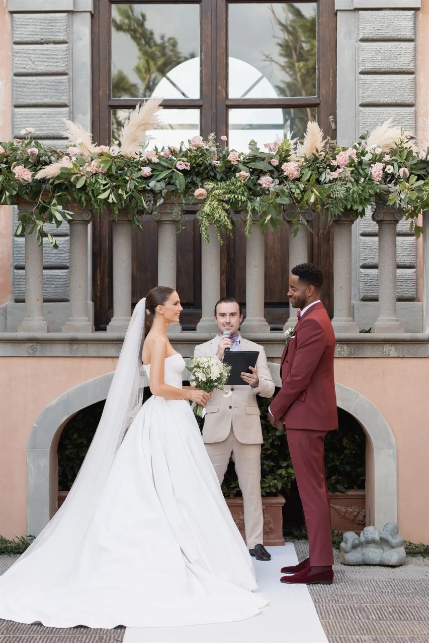 Detalhes do casamento de Jay Ellis e Nina Senicar (Foto: Alessia Franco for David Bastianoni Studio)