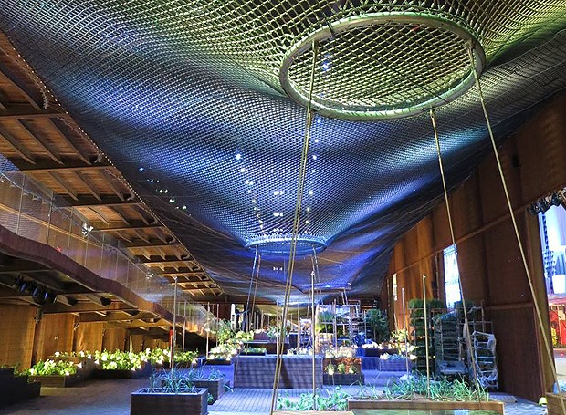 O pavilhão do Brasil traz uma experiência multisensorial, com luzes, sons e imagens! (Foto: Divulgação)