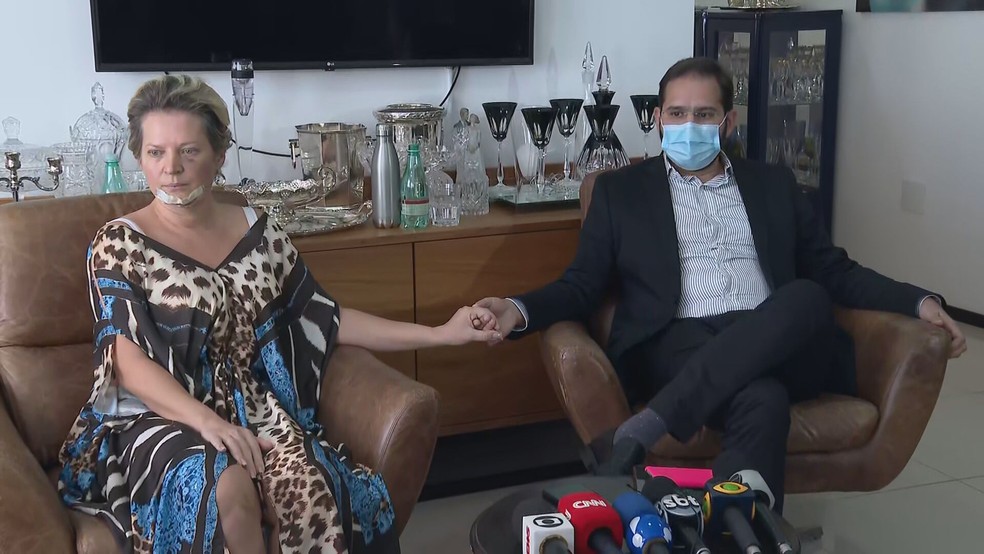 Joice Hasselmann e marido, Daniel França  — Foto: TV Globo/Reprodução 