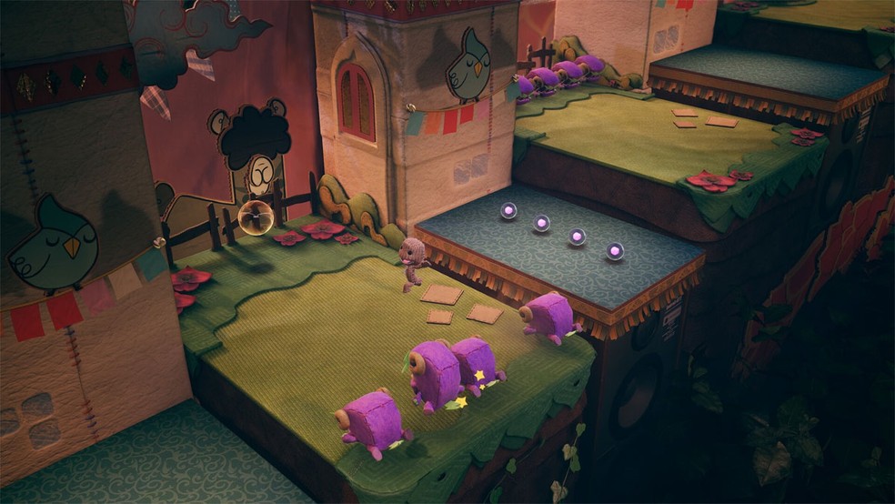 Sackboy: A Big Adventure traz uma aventura de plataforma multiplayer com o pequeno bonequinho tricotado — Foto: Reprodução/Steam