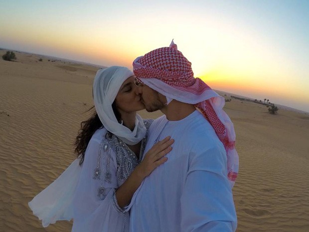 Débora Nascimento e José Loreto casam em Abu Dhabi (Foto: Arquivo pessoal)