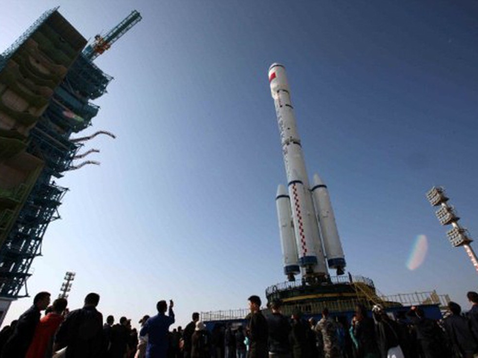 EstaÃ§Ã£o espacial chinesa foi lanÃ§ada ao espaÃ§o em 2011  (Foto: AFP)