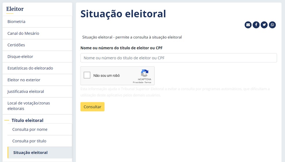 Como Consultar E Descobrir O Numero Do Titulo De Eleitor Pela Internet Produtividade Techtudo