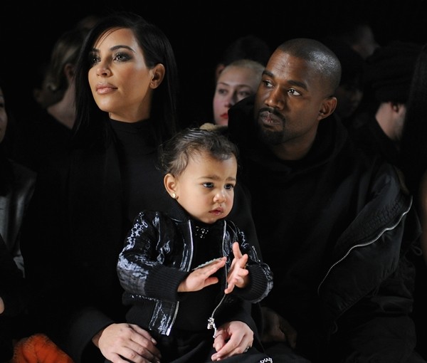 Kim, North e Kanye West (Foto: Getty Images)