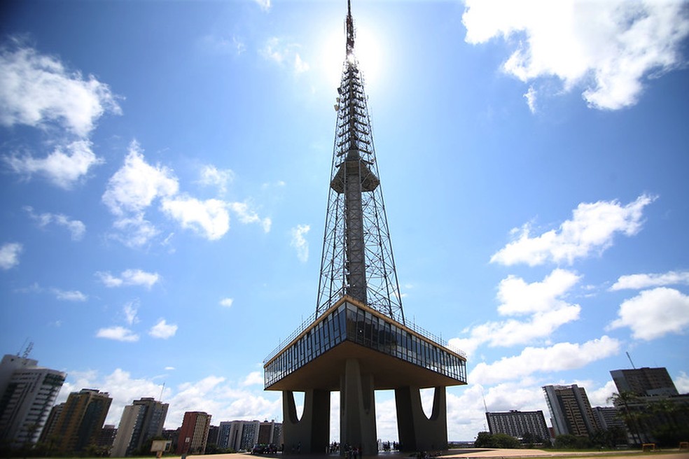 Torre de TV, no centro de Brasília, em imagem de arquivo — Foto: Roberto Castro/Ministério do Turismo