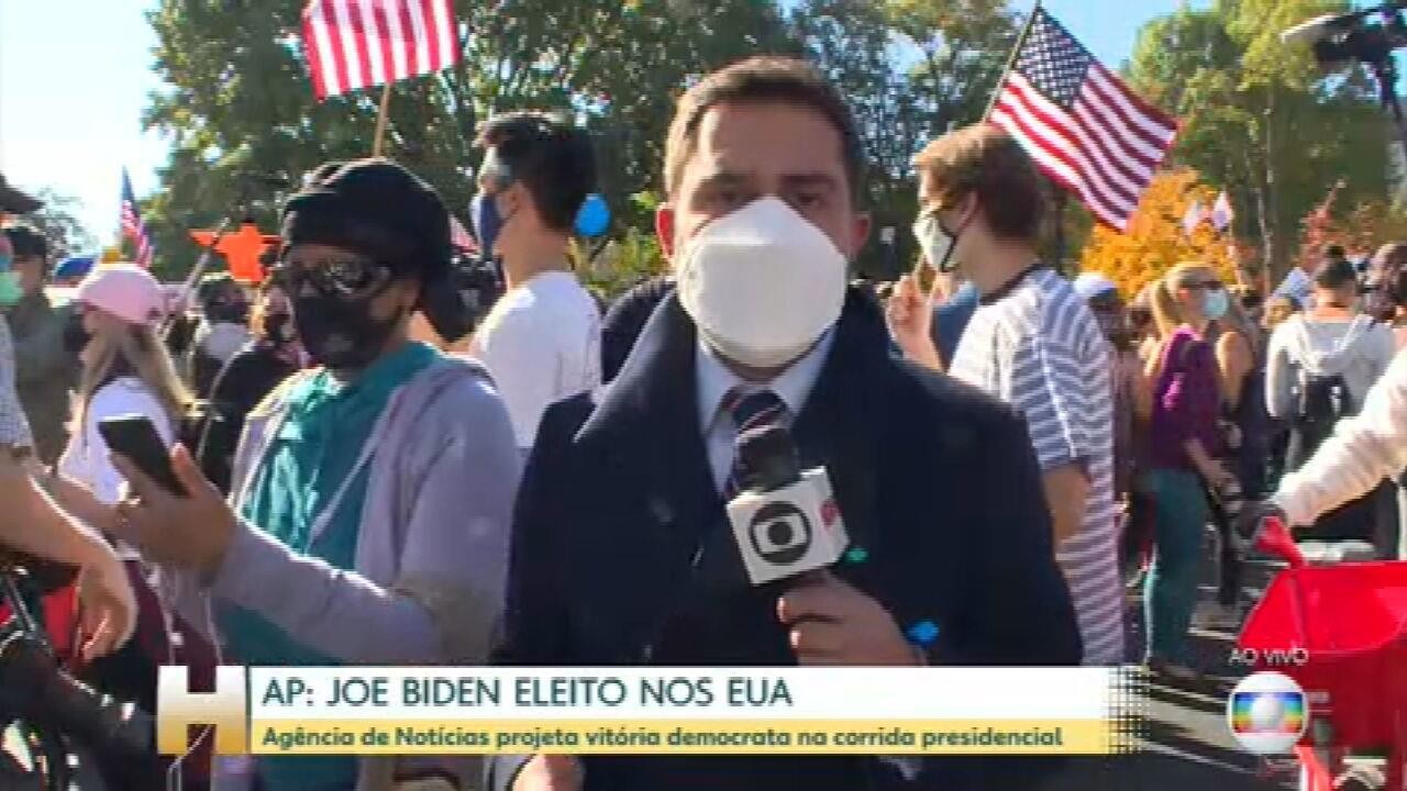 Americanos comemoram eleição de Joe Biden nos Estados Unidos