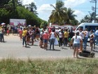 Manifestantes interditam trecho da BR-316, na Grande Belém