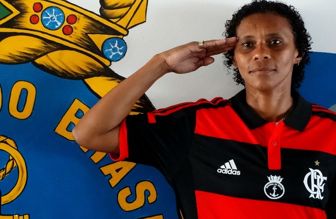 Tânia Maranhão futebol feminino Flamengo (Foto: Jessica Mello / GloboEsporte.com)