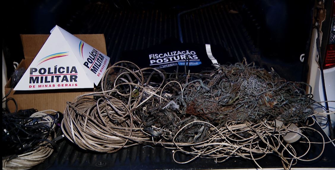 Mais de 27 kg de fios de cobre são apreendidos em 12 pontos de Uberlândia