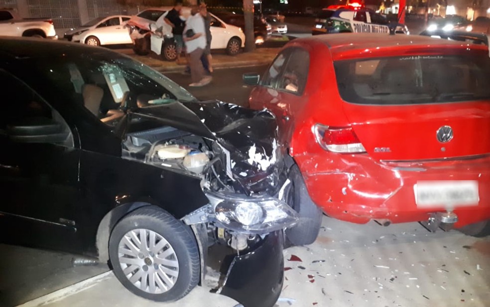 Motorista bêbado é preso após bater em carro de app e causar acidente com feridos em Goiânia, Goiás — Foto: Divulgação/Dict