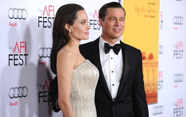 Brad Pitt e Angelina Jolie em 2015 (Foto: Jason LaVeris / Getty Images)