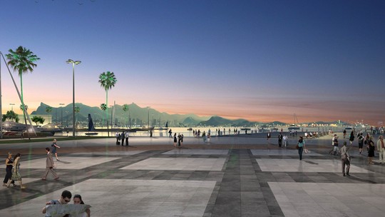 Mar à vista: Praça Araribóia, no Centro de Niterói, terá visão livre para a Baía de Guanabara